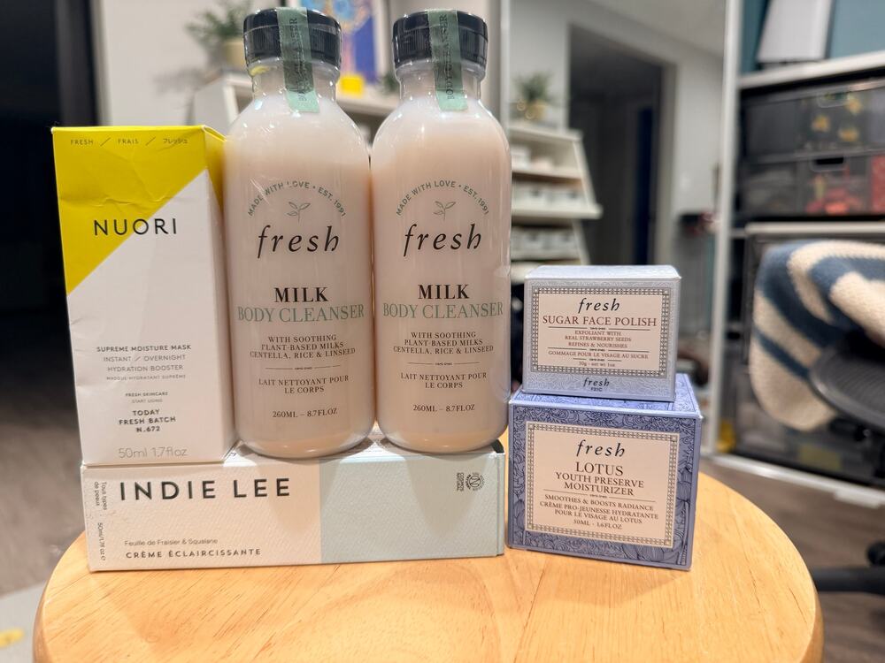 Beauty Lot: Fresh, Indie Lee, and Nuori - 6 NIB items!